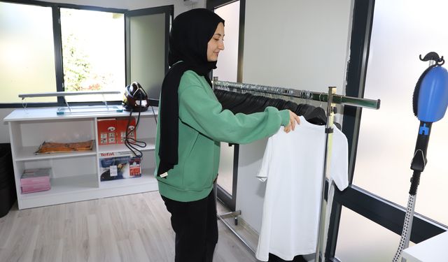 Kent çamaşırhanesi öğrencilerin gözdesi oldu