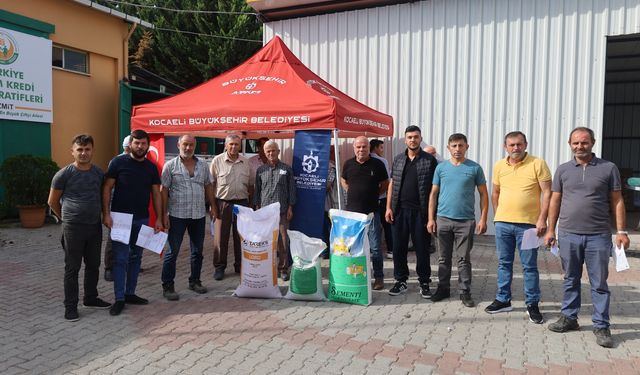 Kocaeli Büyükşehir’den çiftçiye yüzde 75 hibeli tohum desteği