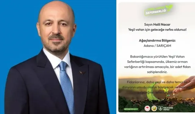 Nacar’dan ‘Yeşil Vatana’ destek