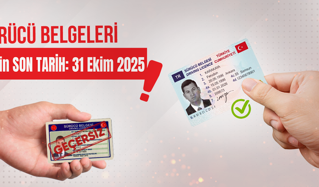 Eski tip sürücü belgelerinin yenilenmesi için son tarih
