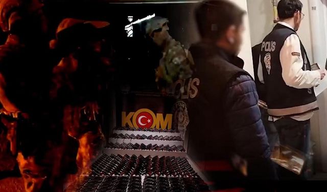 41 ilde silah ve mühimmat kaçakçılarına darbe: 135 gözaltı