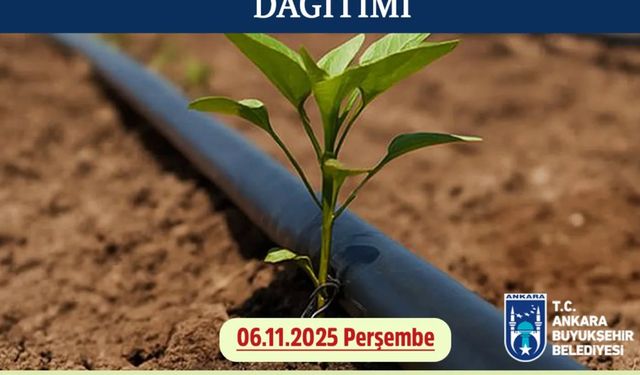 Çiftçilere Damla sulama borusu dağıtımı yapılacak