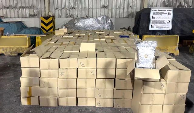 Derince Limanı’nda 1,5 tonun üzerinde uyuşturucu ele geçirildi