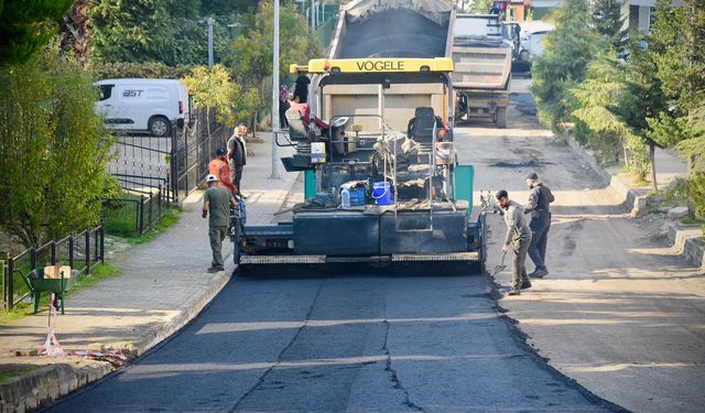 Giresun Belediyesi asfalt seferberliği devam ediyor