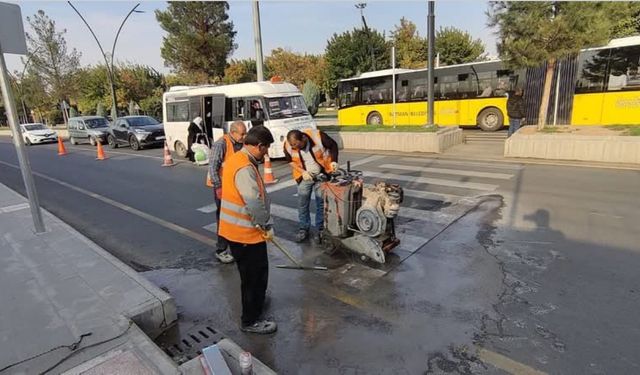 Batman’da 25 noktaya LED’li yaya geçidi