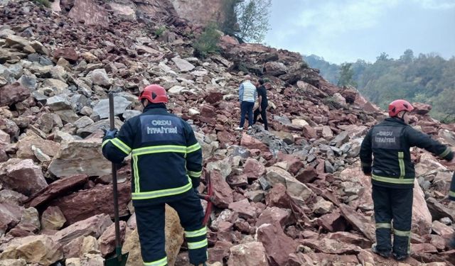 Ordu’da taş ocağı şantiyesinde göçük: 1 işçi hayatını kaybetti