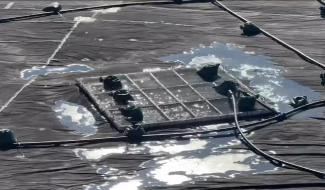 Sarıkamış suni karlama projesinde gölet dolumu başladı