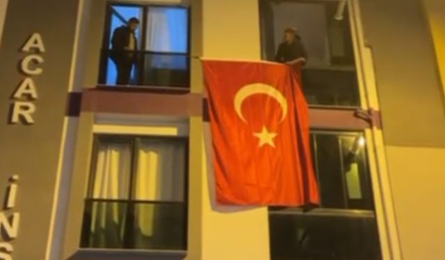 Şehit Hamdi Armağan Kaplan’ın baba ocağına Türk bayrağı asıldı