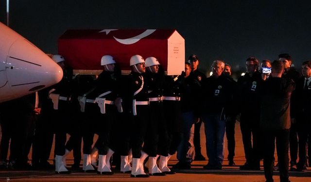 Şehit pilot Hasan Bahar’ın naaşı İstanbul’a getirildi
