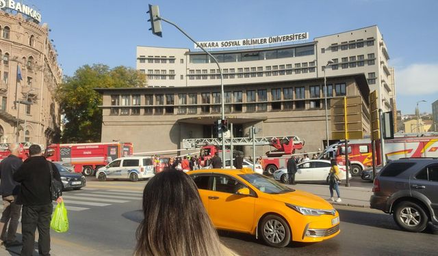 Ankara Sosyal Bilimler Üniversitesi'nde patlama meydana geldi