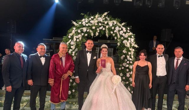 Antalya’da yılın düğünü: Bekir Kır ve Aysel İnce Cam Piramit’te muhteşem bir törenle evlendi