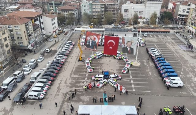 Amasya’da emniyet ve jandarmaya 71 yeni araç teslim edildi