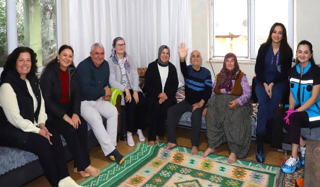 Aksu’da evde sağlığa destek ziyareti