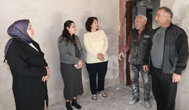 Aksu Belediyesi’nden yangın mağduru aileye destek