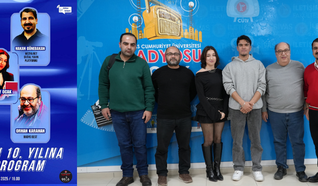 Radyocular CÜ radyonun 10. Yılına özel yayına konuk oldular