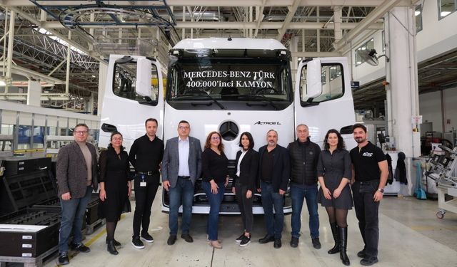 Mercedes-Benz Türk Aksaray Fabrikası’nda 400 bininci kamyon üretildi