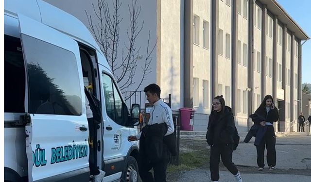 Güdül’de eğitimde örnek uygulama: Ücretsiz servis hizmeti