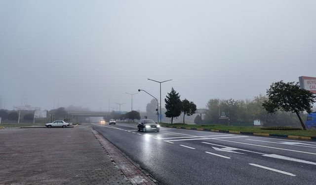 Aydın'a sis çöktü