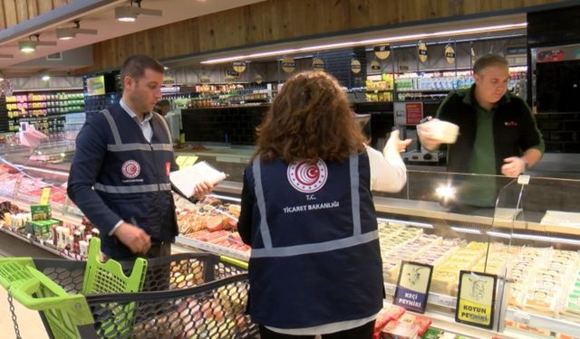 Ticaret Bakanlığı ekiplerinden marketlere fahiş fiyat denetimi