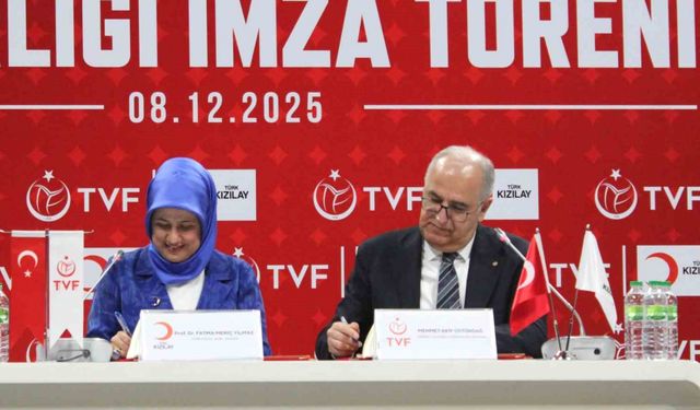 Türk Kızılay ve Türkiye Voleybol Federasyonu ortak çalışmaların düzenlenmesi amacıyla iş birliği protokolü imzaladı