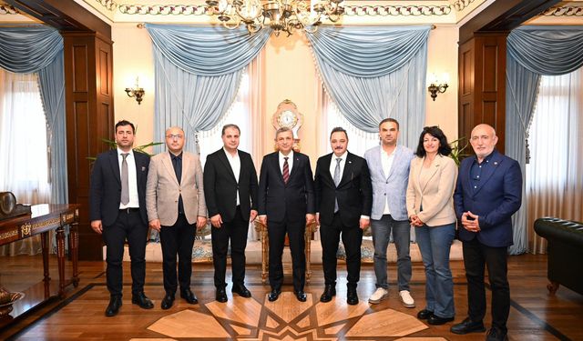 TİMBİR heyetinden Antalya Valisi Şahin’e ziyaret