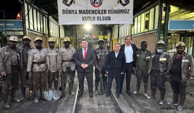 GMİS, Dünya Madenciler Gününde sahada üyeleriyle buluştu