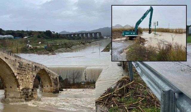 Köprüçayı taştı: Tarım alanları ve yerleşimler sular altında kaldı