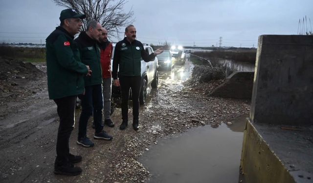 DSİ yetkilileri sel riskine karşı Serik’te sahada
