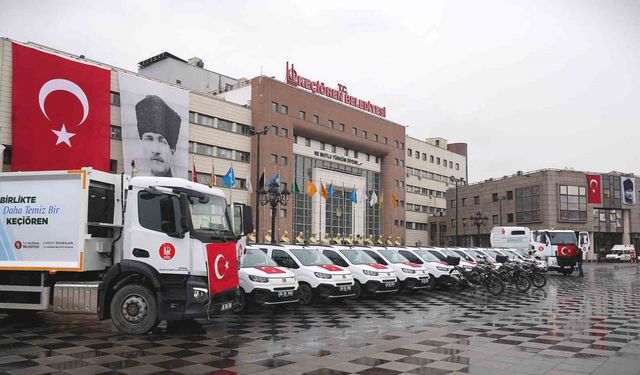 Keçiören Belediyesi araç filosuna 15 yeni hizmet aracı kazandırdı