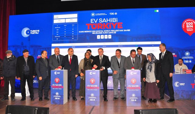 Kars’ta 1.730 konutun kuraları çekildi