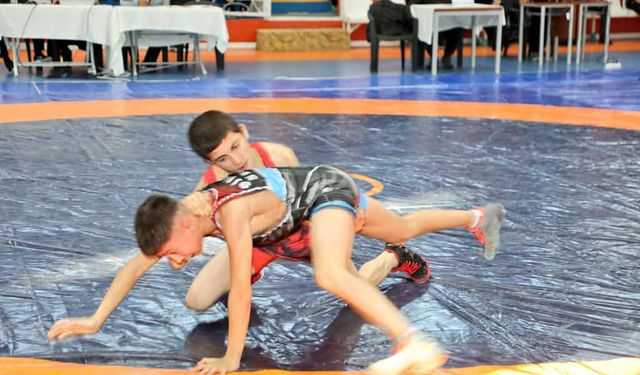 Kars’ta U-17 grup güreş müsabakaları başladı