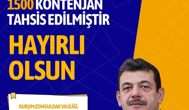 Muammer Avcı: Zonguldak’a 1500 kişilik İUP kontenjanı ayrıldı
