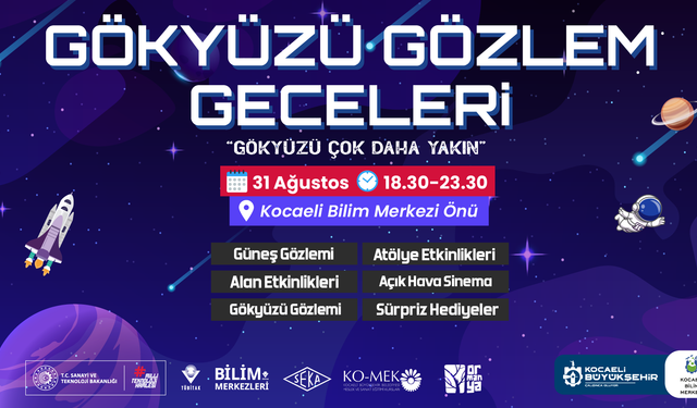 Gökyüzü Gözlem Geceleri başlıyor