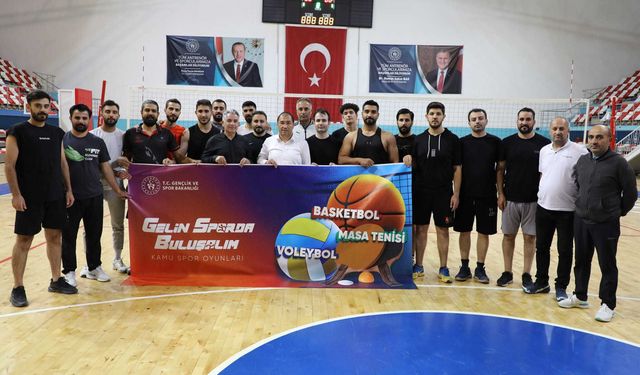 2. Kamu spor oyunları müsabakaları başladı