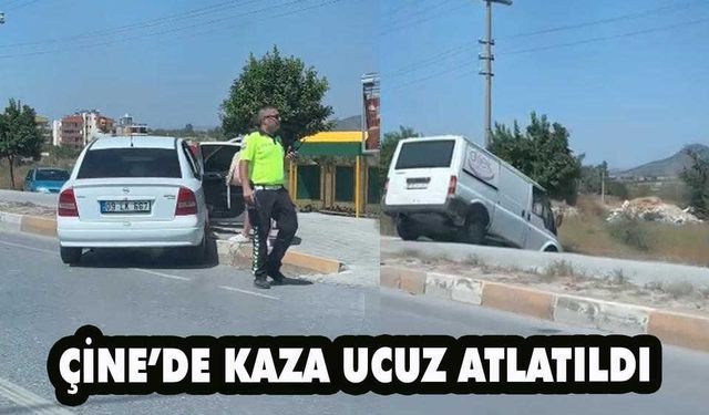 Çine’de kaza ucuz atlatıldı