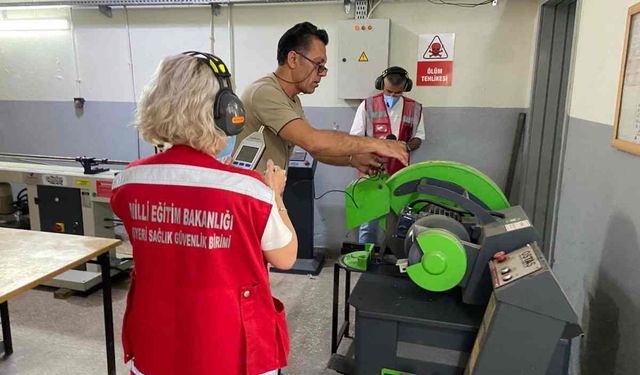 Meslek Liselerinde İş Hijyeni ve Ortam Ölçümleri Yapıldı