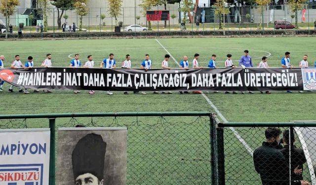 Trabzon'da iki komşu ilçe takımın maç öncesinde anlamlı mesajı