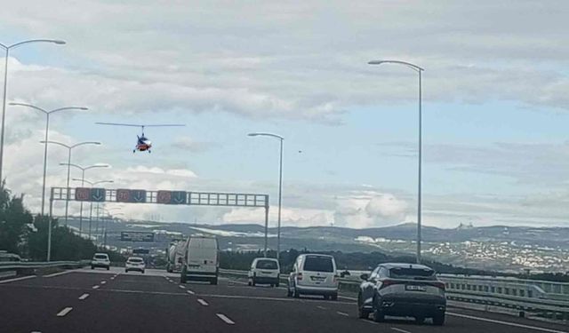 Cayrokopter ile Havadan Trafik Denetimi Başladı