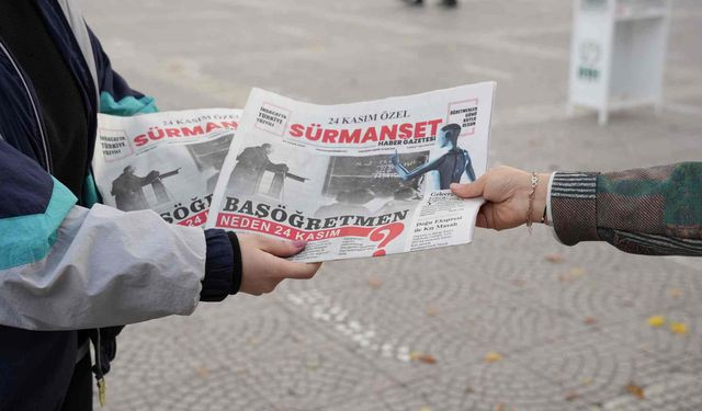 Sürmanşet Haber Gazetesi, 24 Kasım Öğretmenler Günü'ne özel ikinci sayısı okurlarıyla buluştu