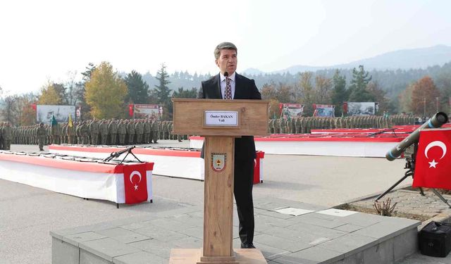 Amasya'da bedelli askerlerin yemin töreni coşkuyla gerçekleştirildi