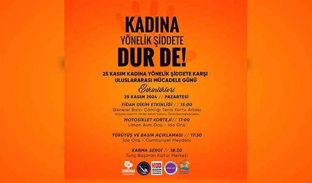 Bandırma’da “Kadına Şiddete Hayır” etkinlikleri başlıyor