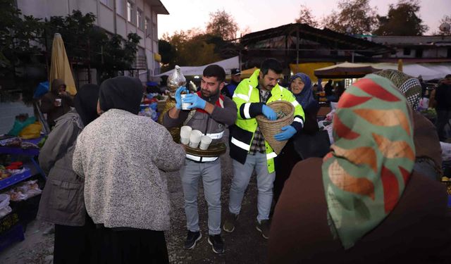 Ordu Büyükşehir Belediyesi'nden esnafa sıcak ikrâm