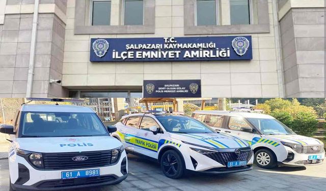 Şalpazarı Emniyetine 3 yeni araç tahsis edildi