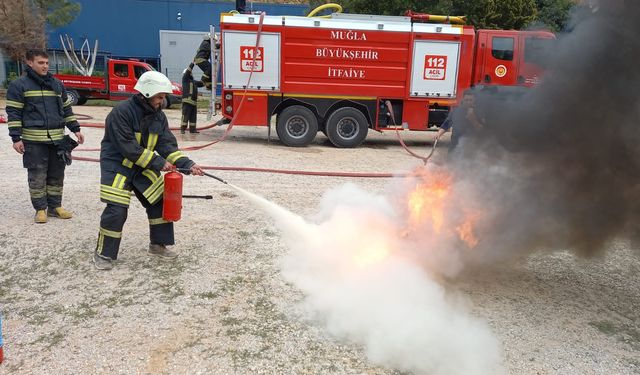 Gönüllü İtfaiyeci Eğitimleri, Bodrum’da devam etti