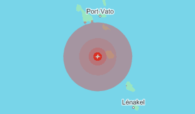 Pasifik Vanuatu'da 7,3 büyüklüğünde deprem, Tsunami Uyarısı Yapıldı