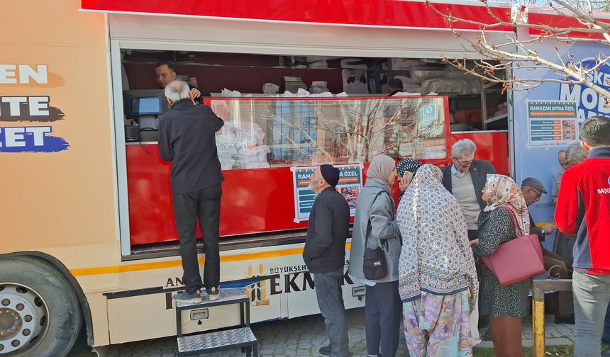 Ankara Büyükşehir Belediyesi Başkent Mobil Market Beypazarı’nda