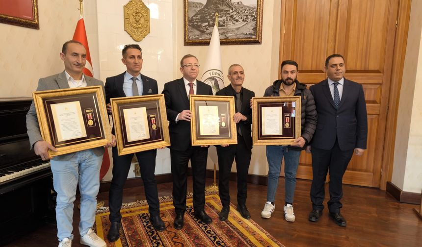 Kars'ta Devlet Övünç Madalyası Tevcih Töreni gerçekleştirildi