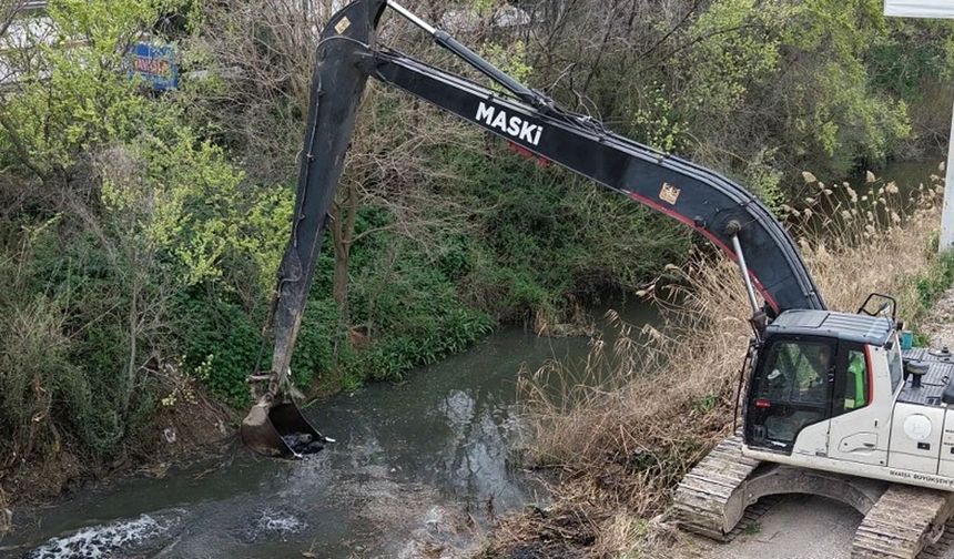 Manisa Güzelköy Deresi’nde hummalı çalışma