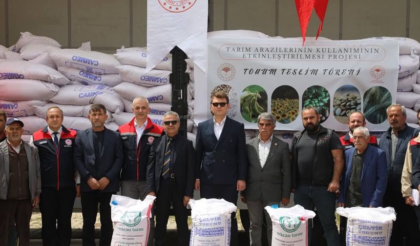 Üreticiye 51 ton sertifikalı çeltik tohumu dağıtıldı