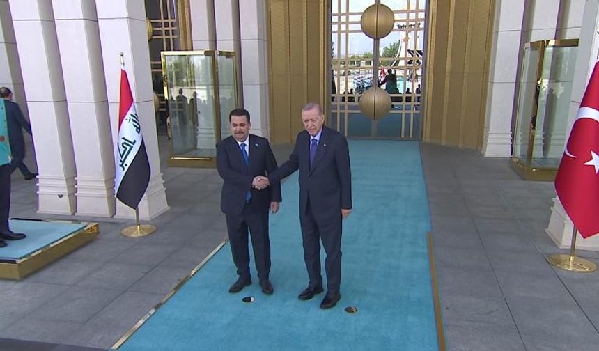 Cumhurbaşkanı Erdoğan, Irak Başbakanı Sudani’yi resmi törenle karşıladı